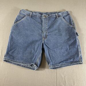 Carhartt Shorts‎ Mens 42 Blue High Rise Utility Workwear Outdoor Flat Front